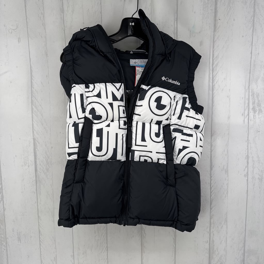 M puffer vest w/ hood