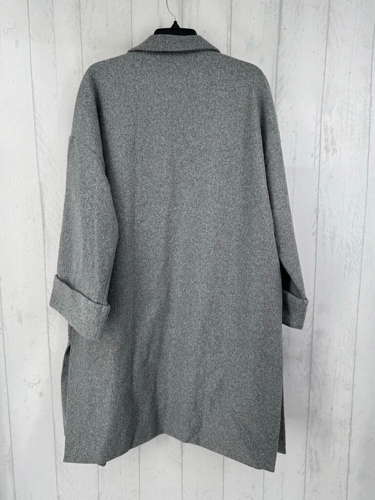 M/L open marled coat