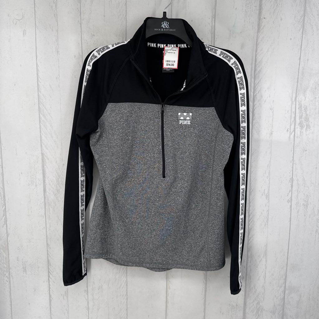 M l/s quarter zip top