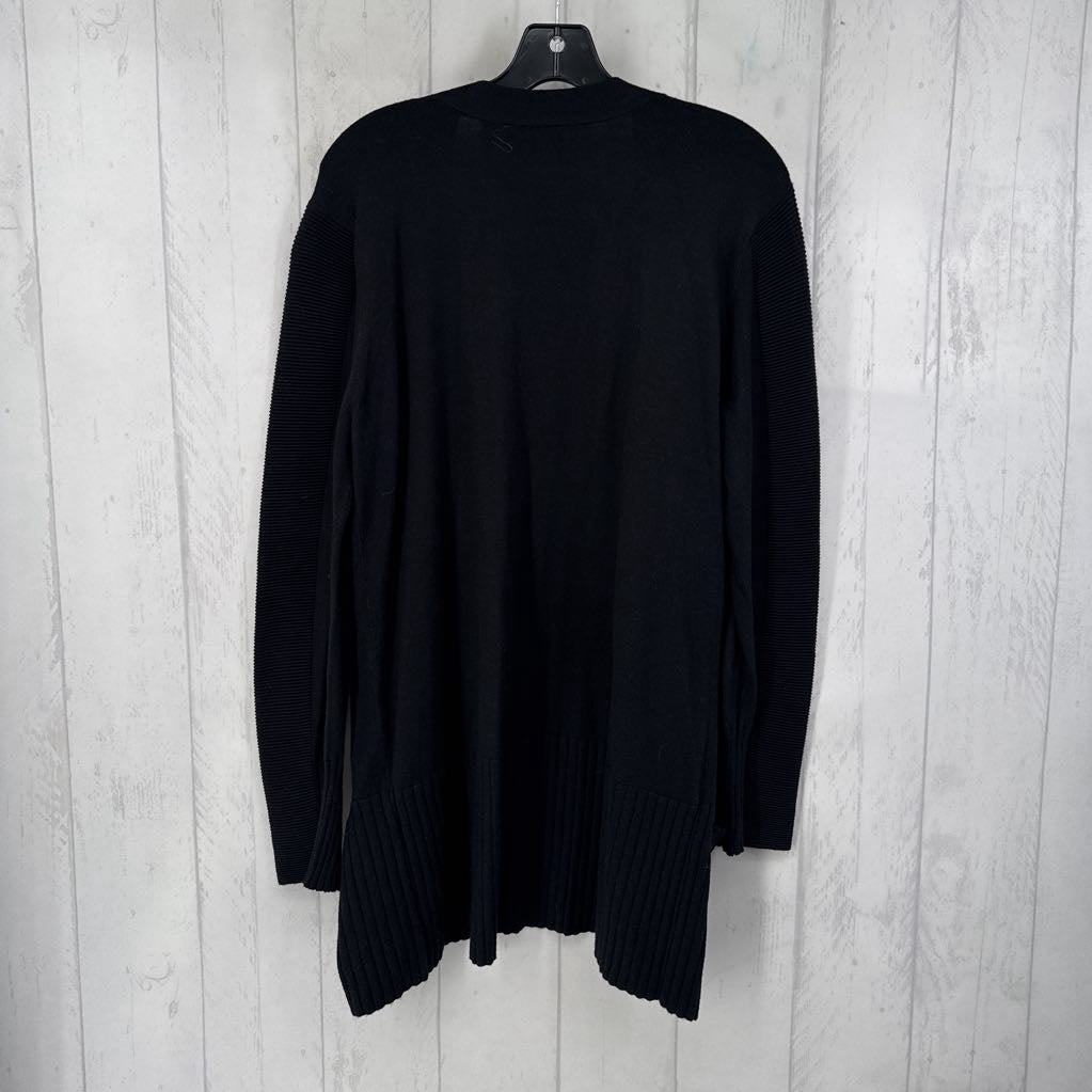 L l/s open cardigan w/ pockets