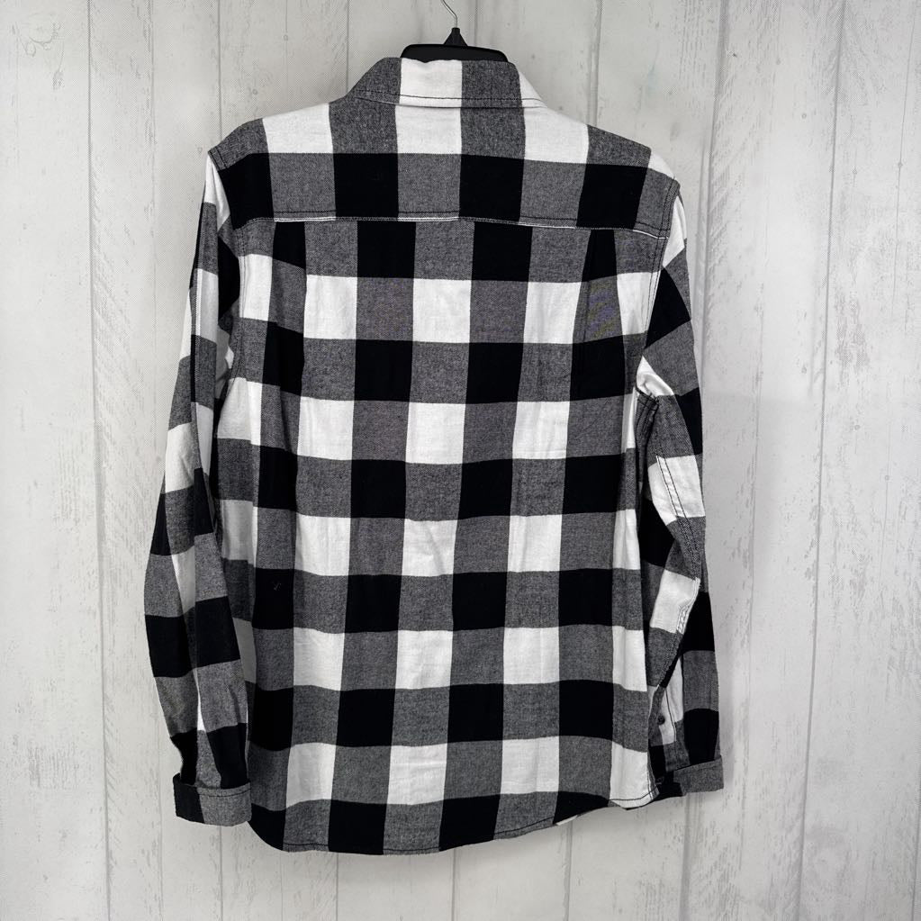 S l/s plaid button shirt