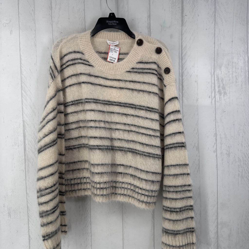 R445 XL striped mohair sweater