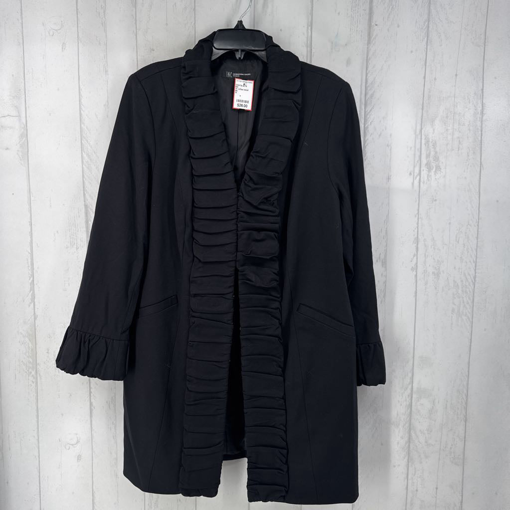 1X ruffled detail jacket