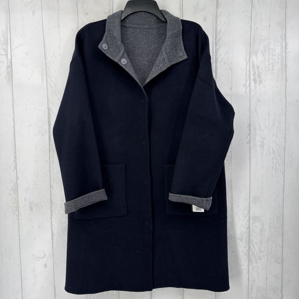 R350 S reversible wool/cashmere coat