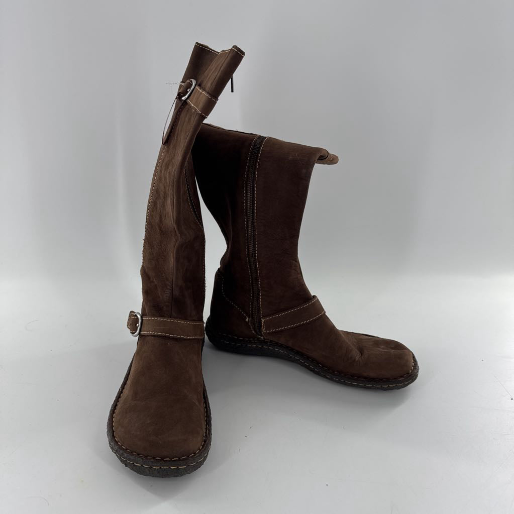 8 suede mid-calf boot