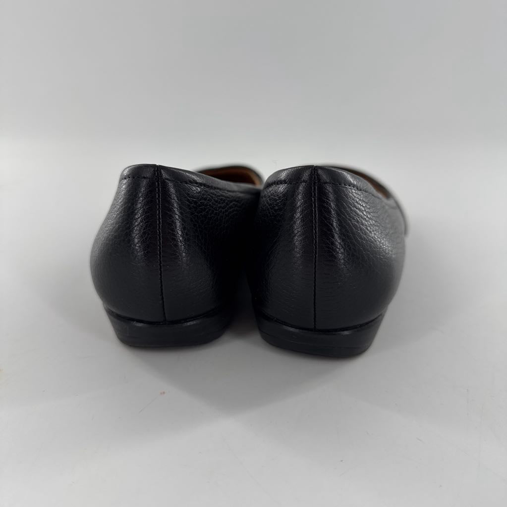 6 leather slip-on flats