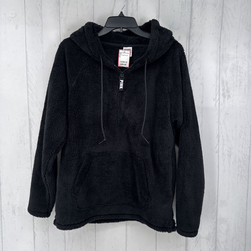 XS l/s quarter zip pullover w/ hood