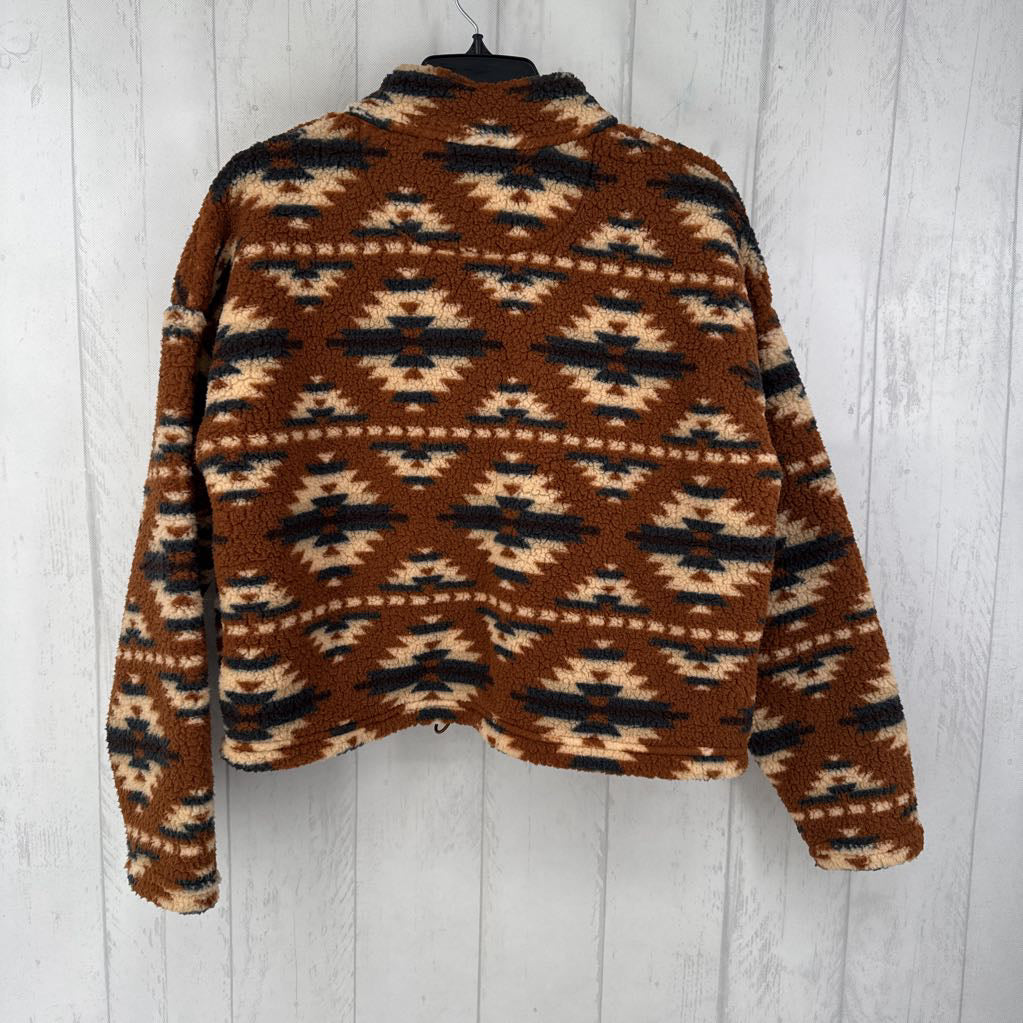 R50 S l/s aztec quarter zip sherpa pullover