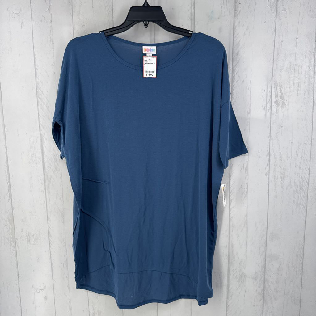 L drop shoulder s/s hi-lo tunic