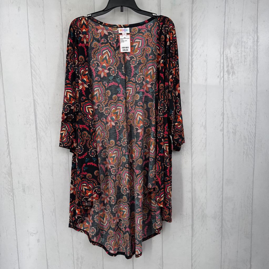 S paisley print lightweight cardi