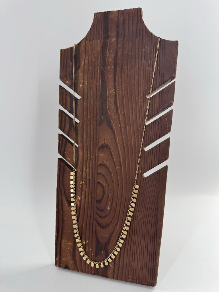 16" gold tone necklace