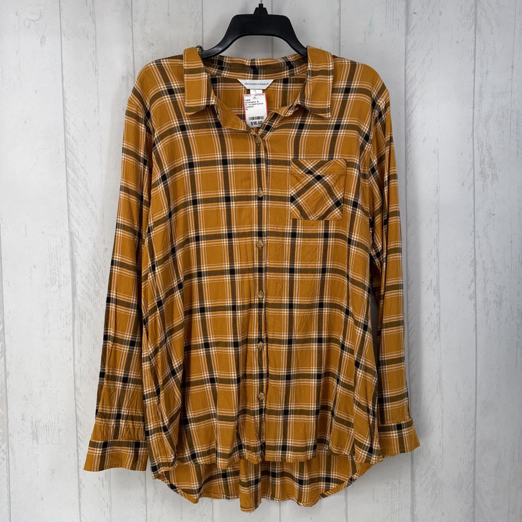 XL l/s plaid button shirt