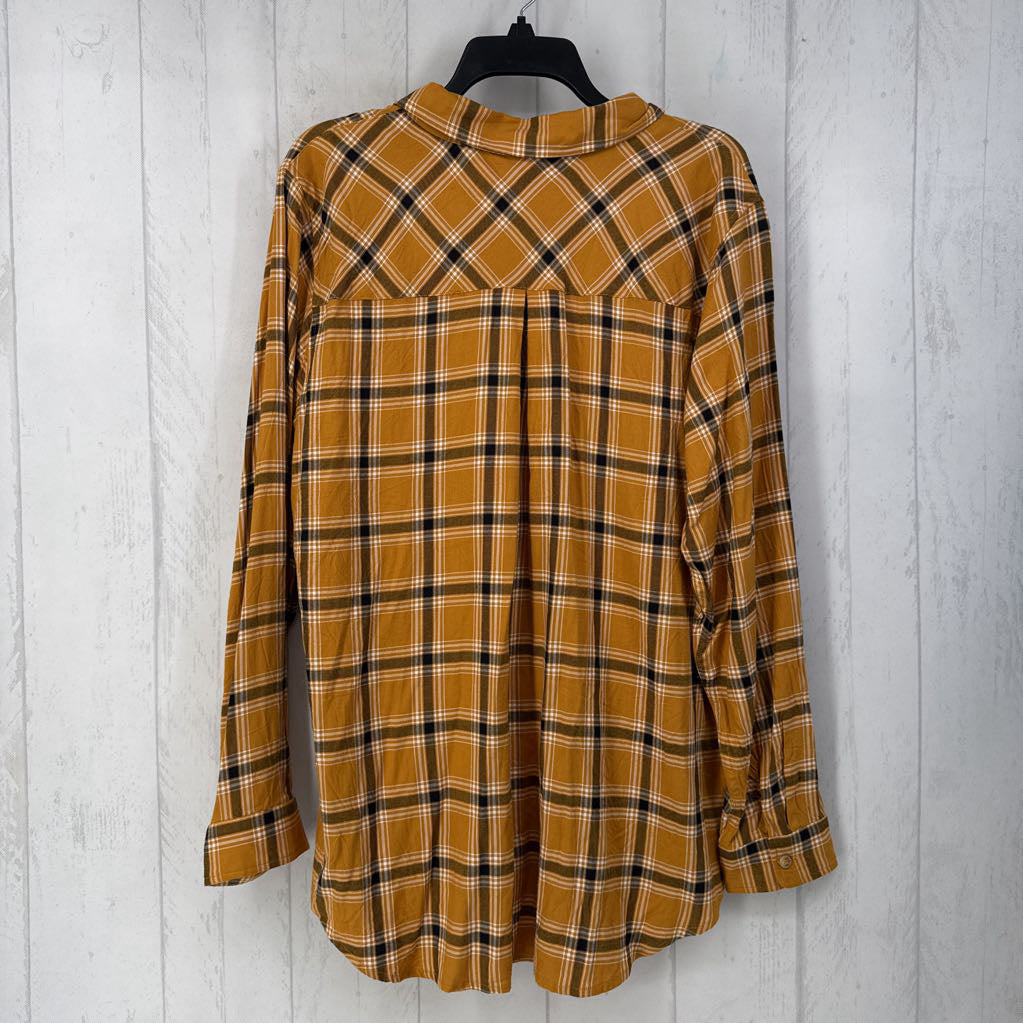 XL l/s plaid button shirt