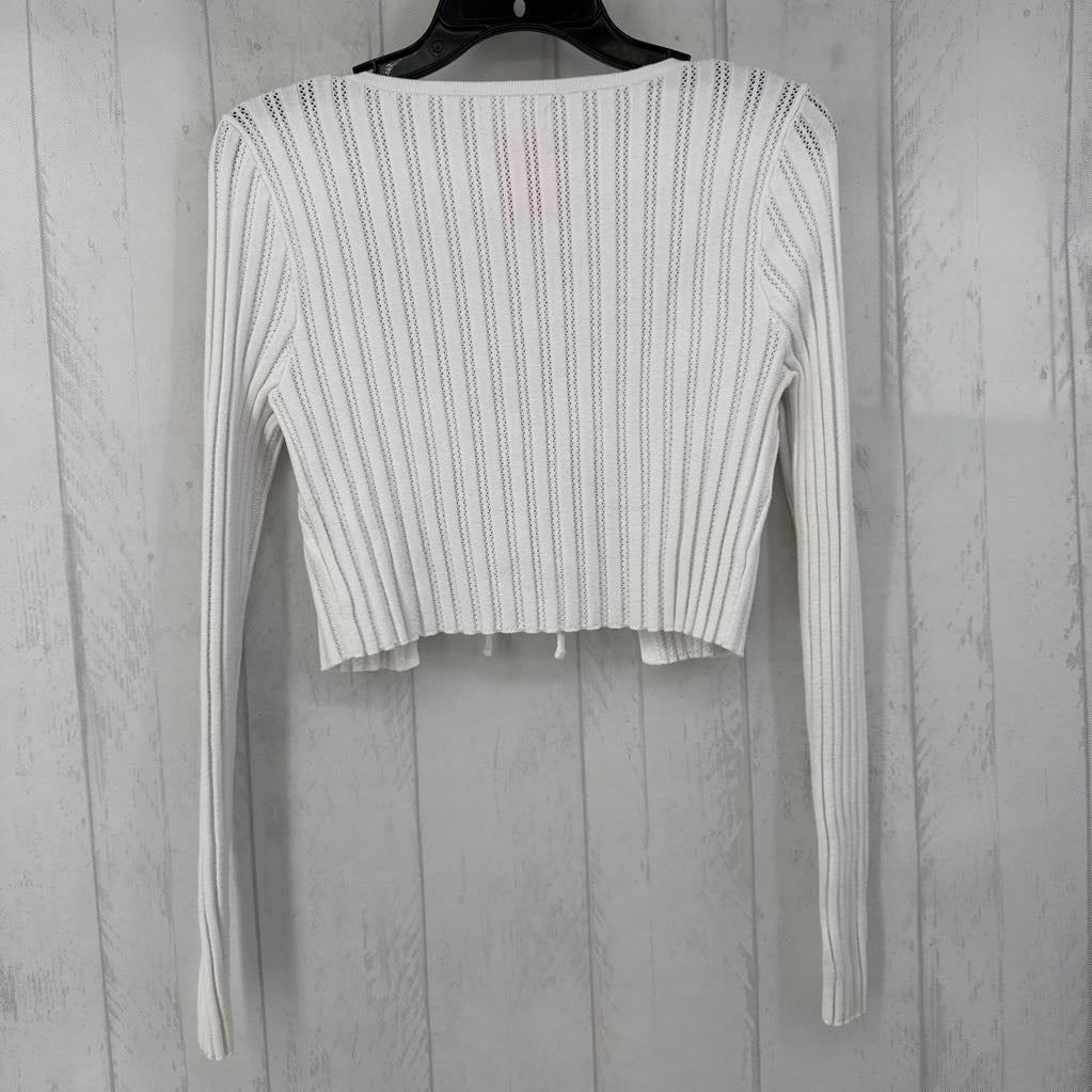 Ribbed Tie-Front Cardigan