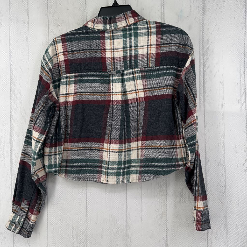 Cropped Plaid l/s