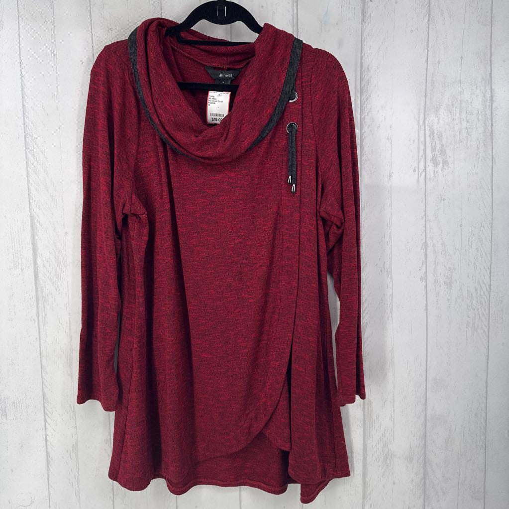 Marbeled Cowl Neck Tunic