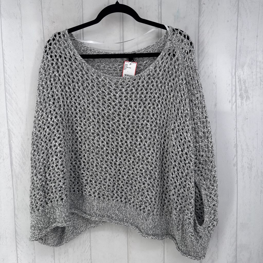 Crochet Knit Sweater w/ OPen Sleeves