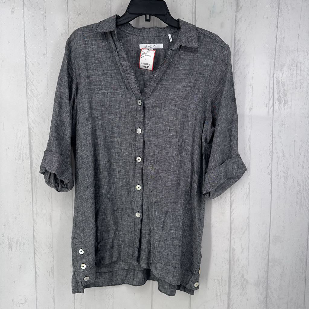 Linen Button-Up Top
