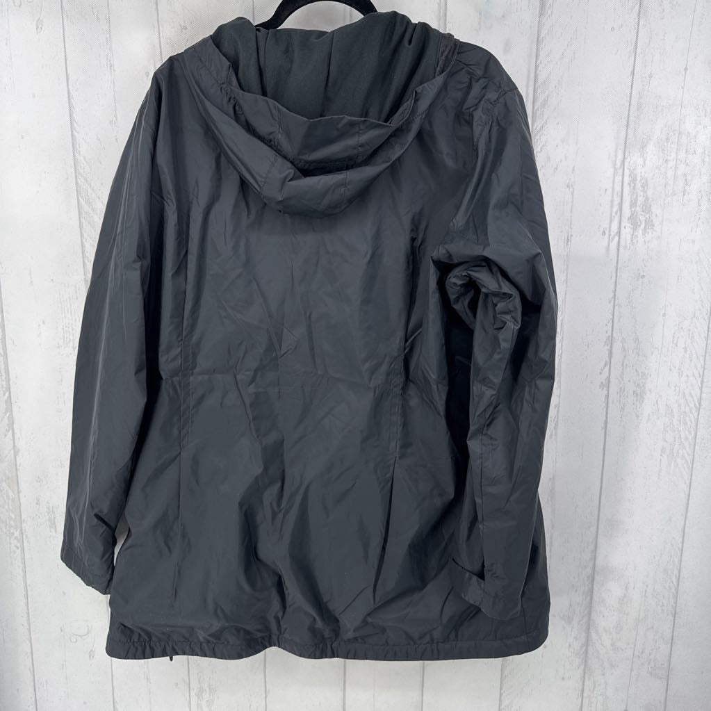 2x l/s nylon zip jacket w/ hood