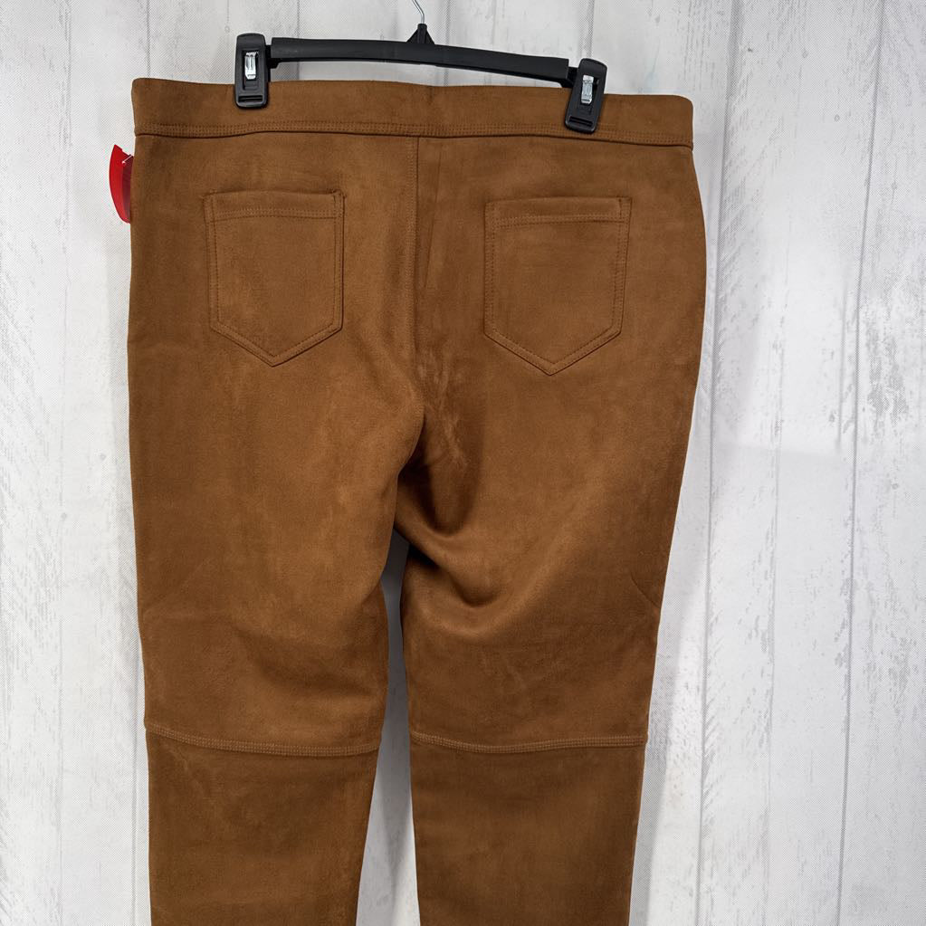 L pull-on faux suede pant