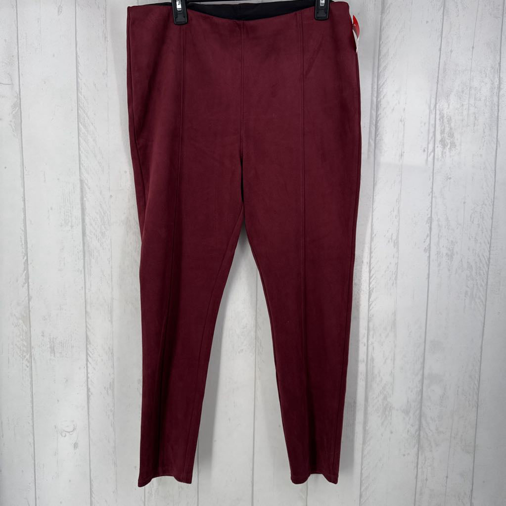 XL pull-on faux suede pant