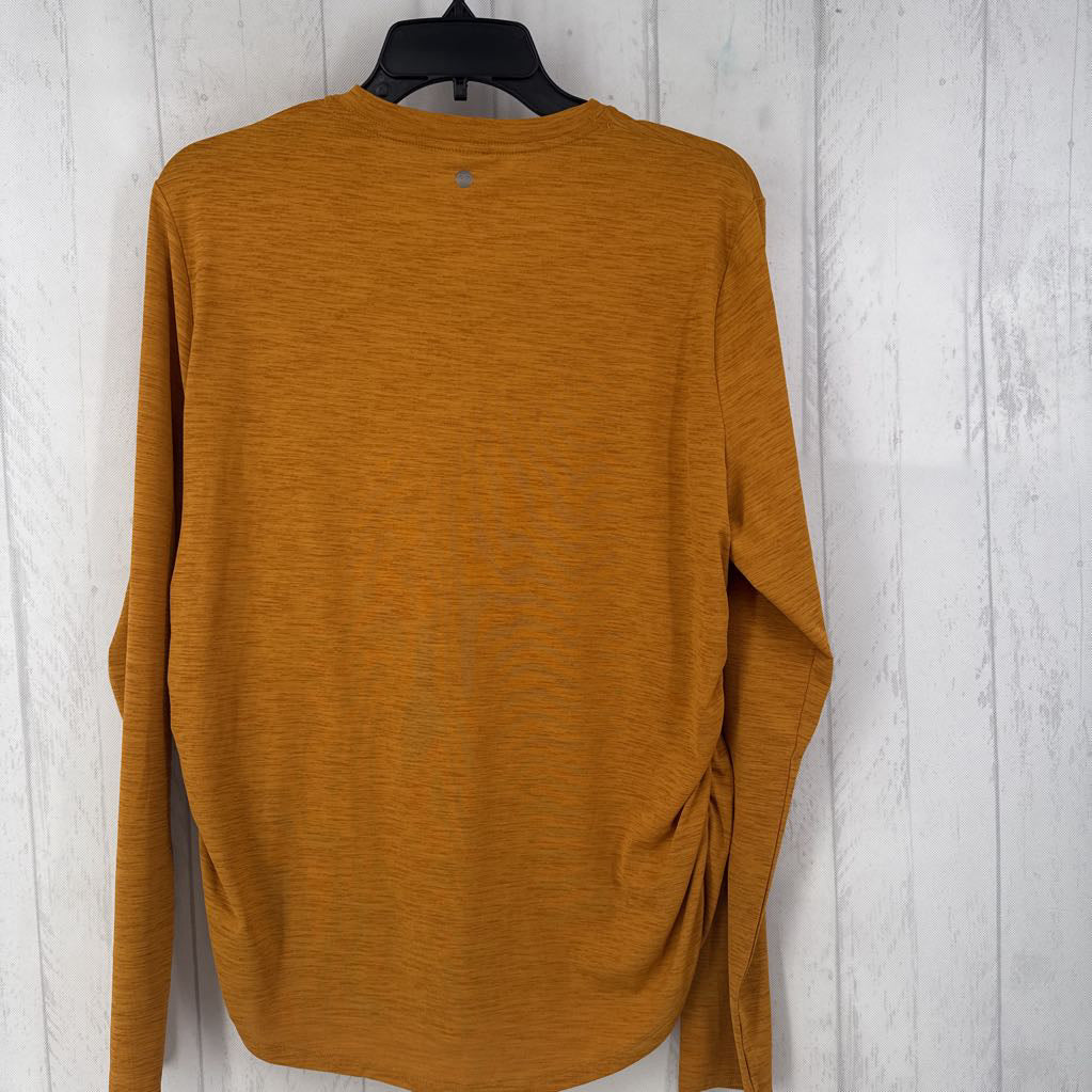 XL marled ruched sides l/s tee