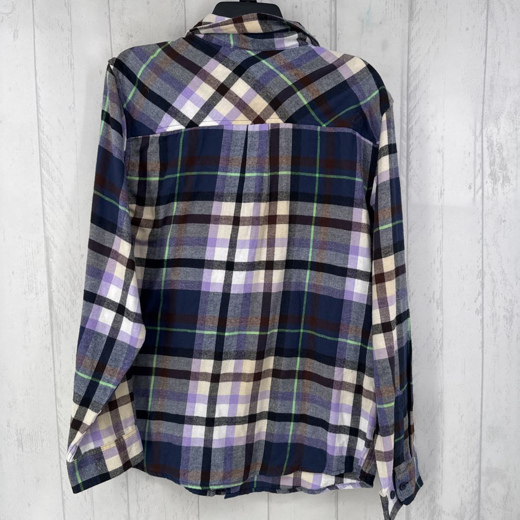 R35 M l/s plaid button shirt