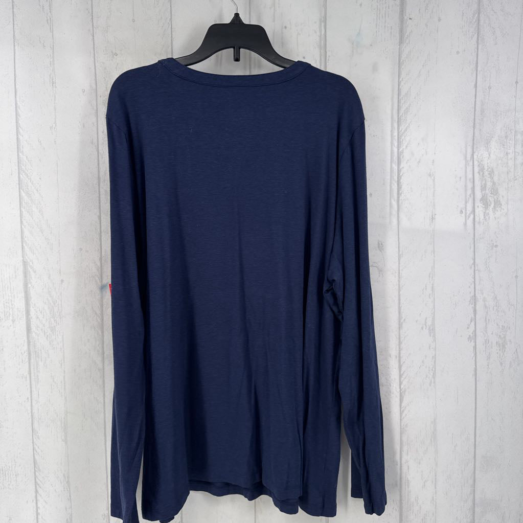 XL l/s v-neck top