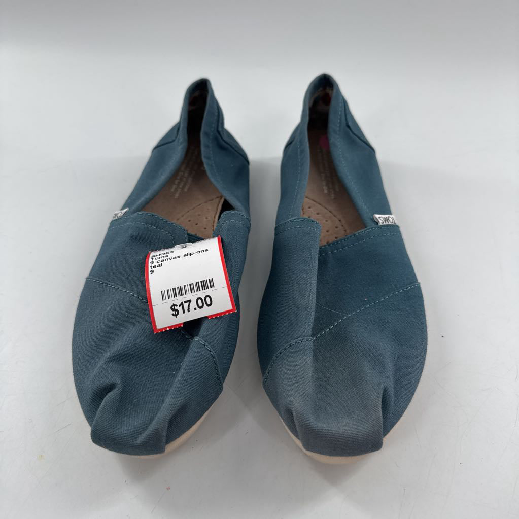 9 canvas slip-ons