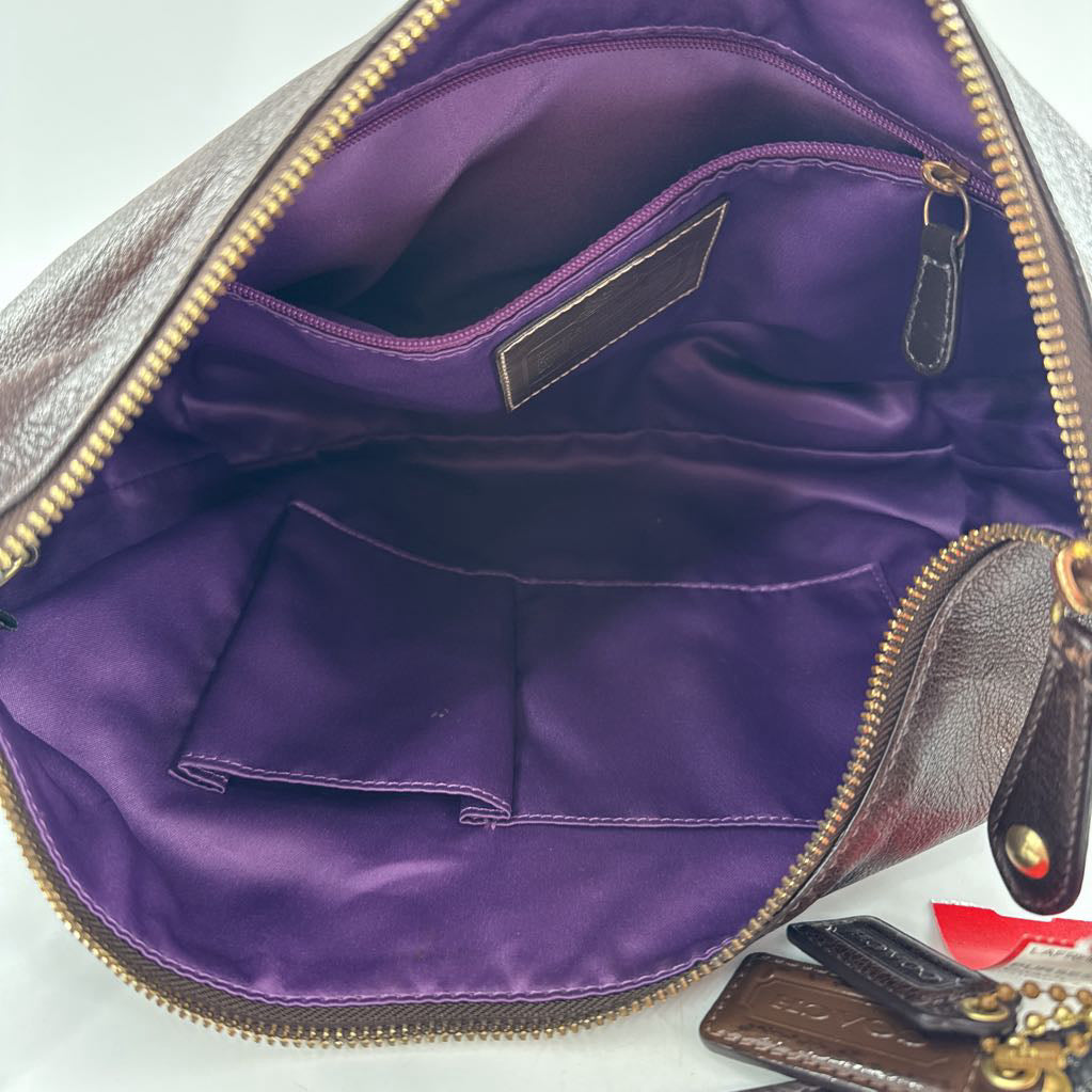 vintage leather shoulder bag