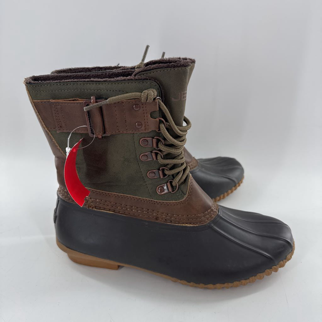 7.5 faux fur lined duck boots