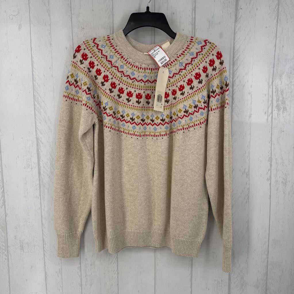 R79 XS fair isle print sweater