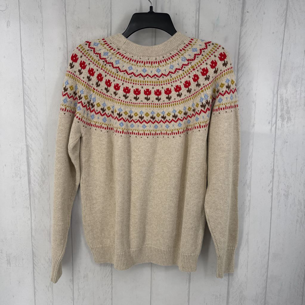 R79 XS fair isle print sweater