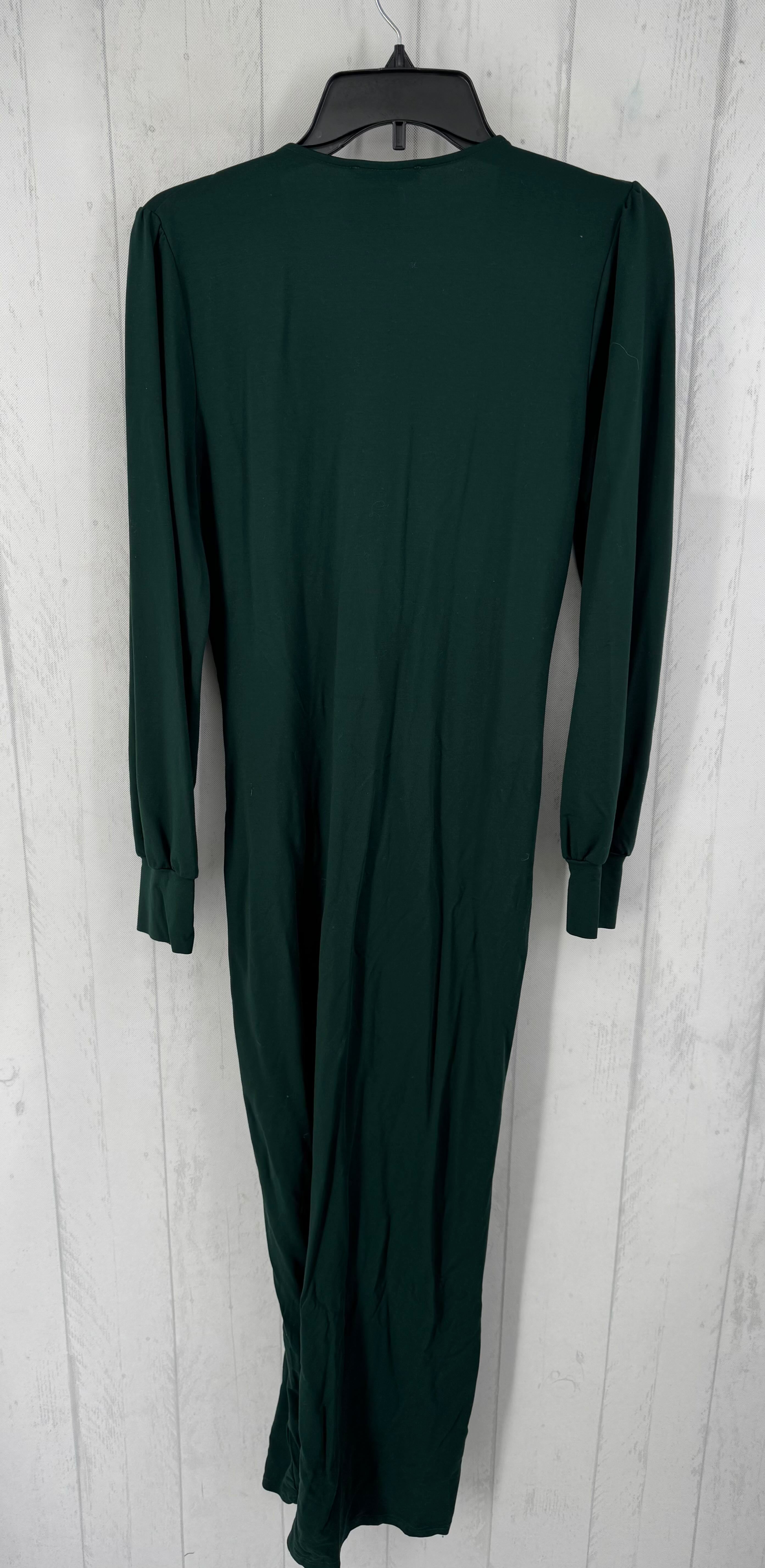 L crossover gathered l/s dress