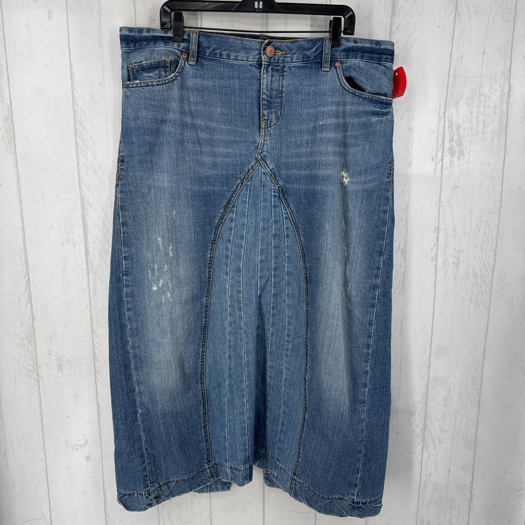 14 a-line denim skirt