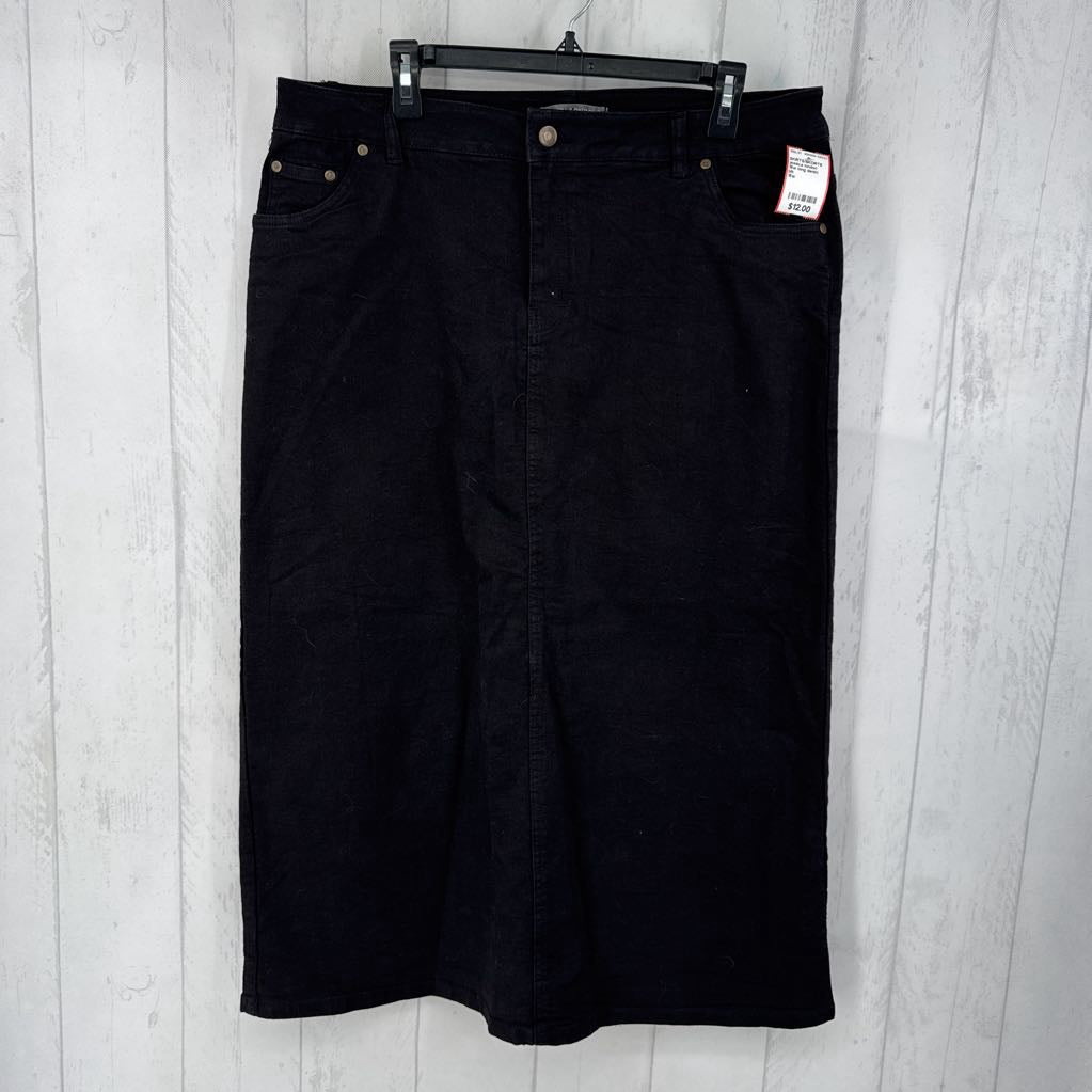 16w long denim skirt