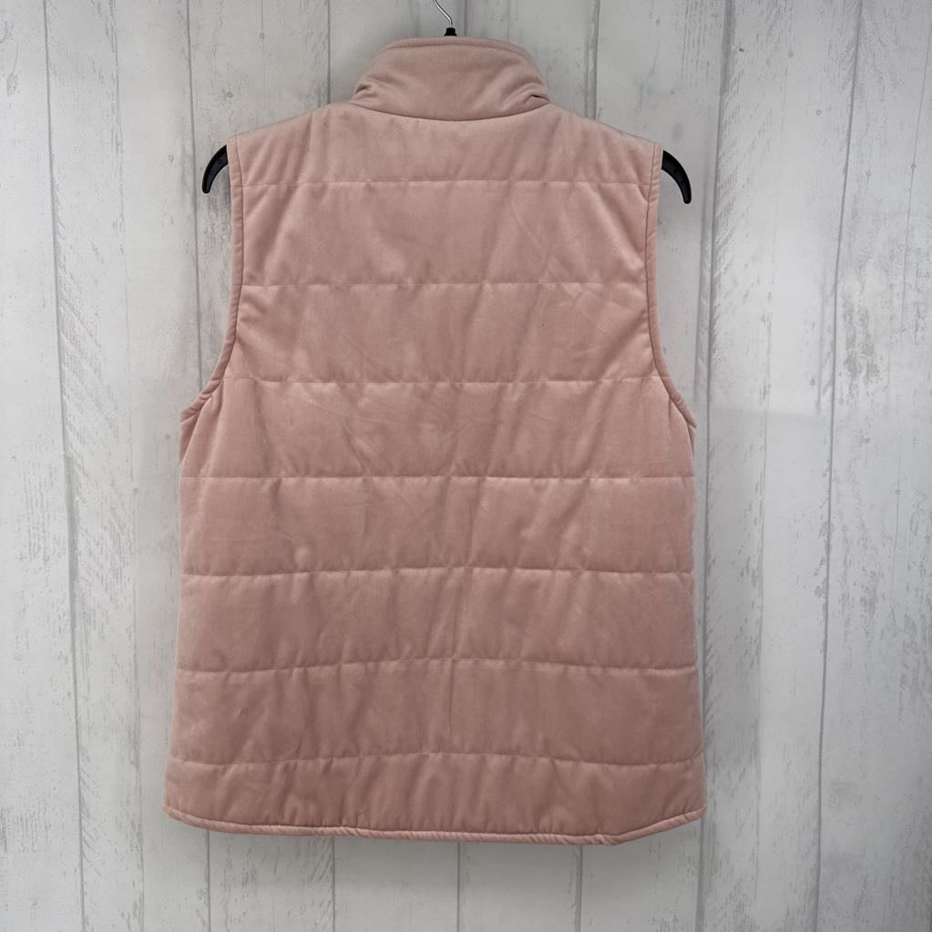 XL velour quilted vest