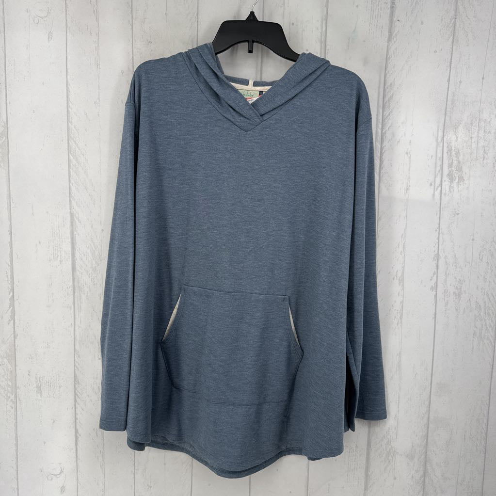 L marled hoodie
