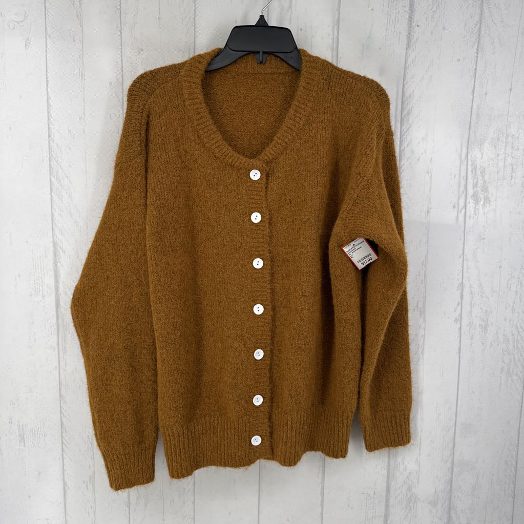 XL wool blend button down cardi