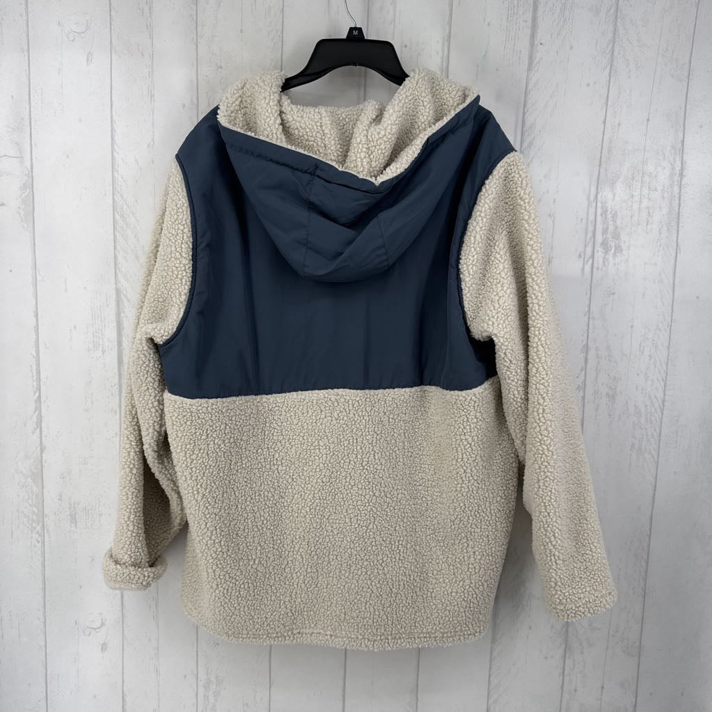 XL sherpa 1/2 zip pullover
