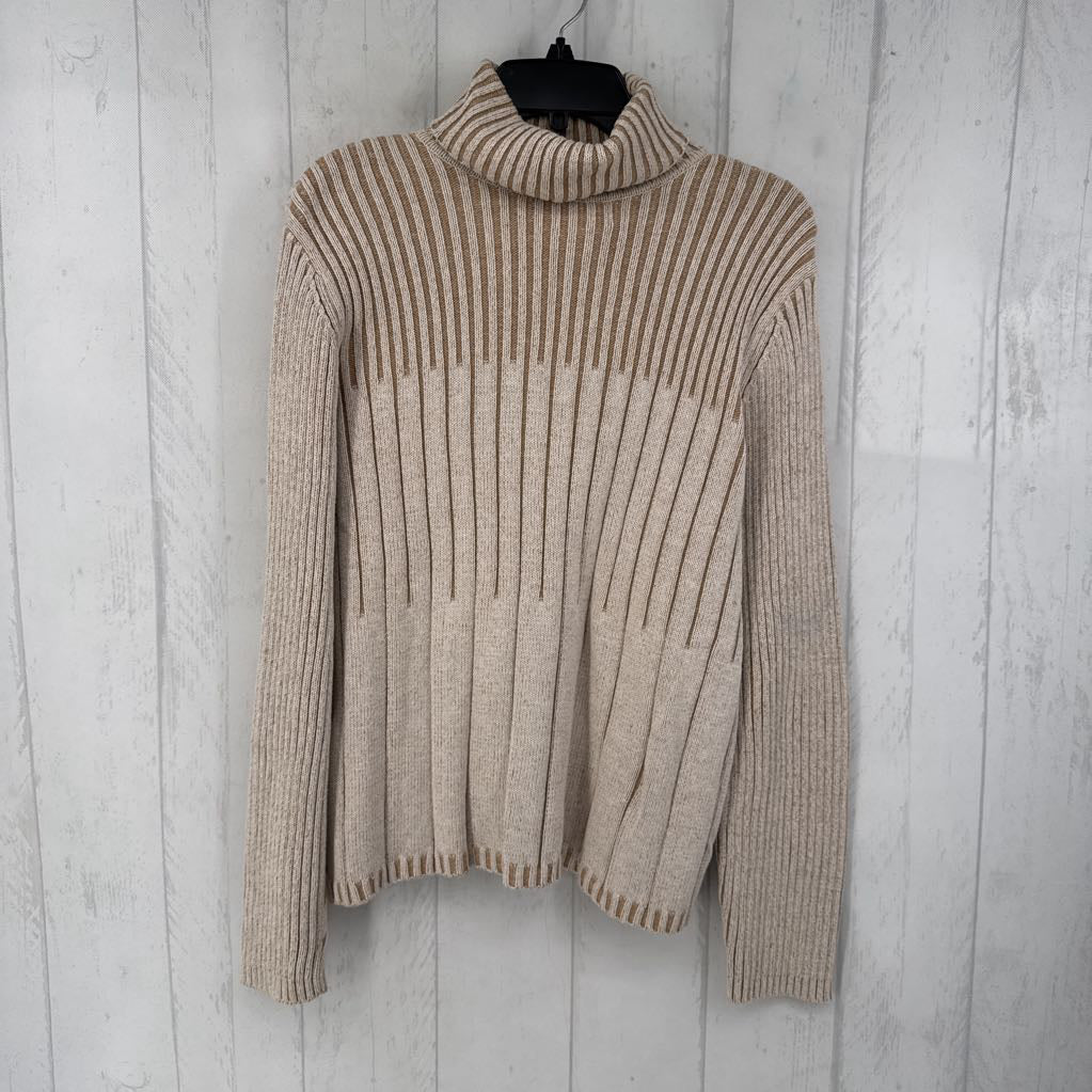 XL rib knit t-neck sweater