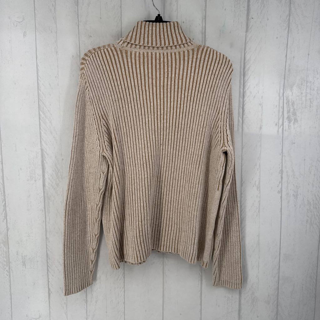 XL rib knit t-neck sweater