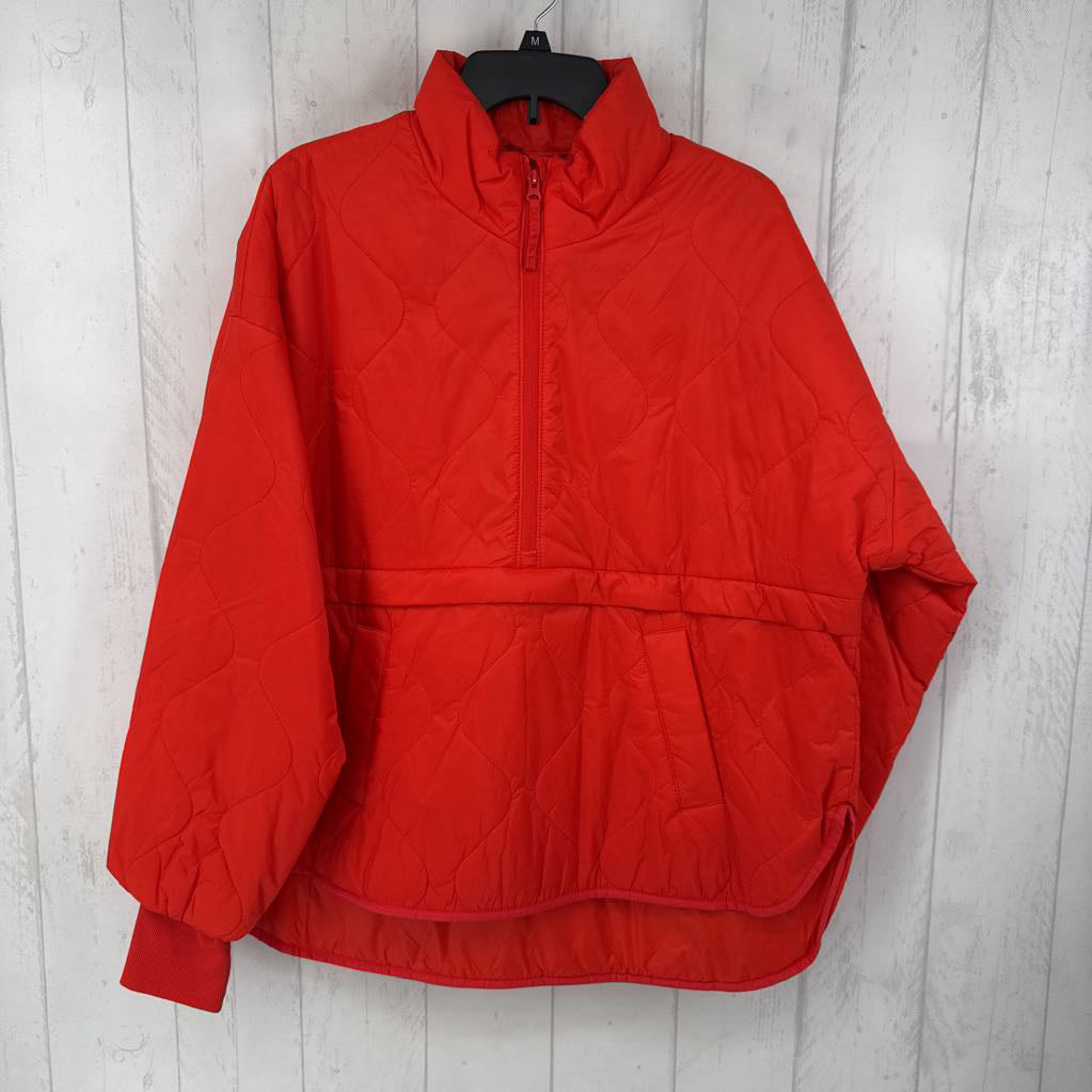 M nylon quilted pullover