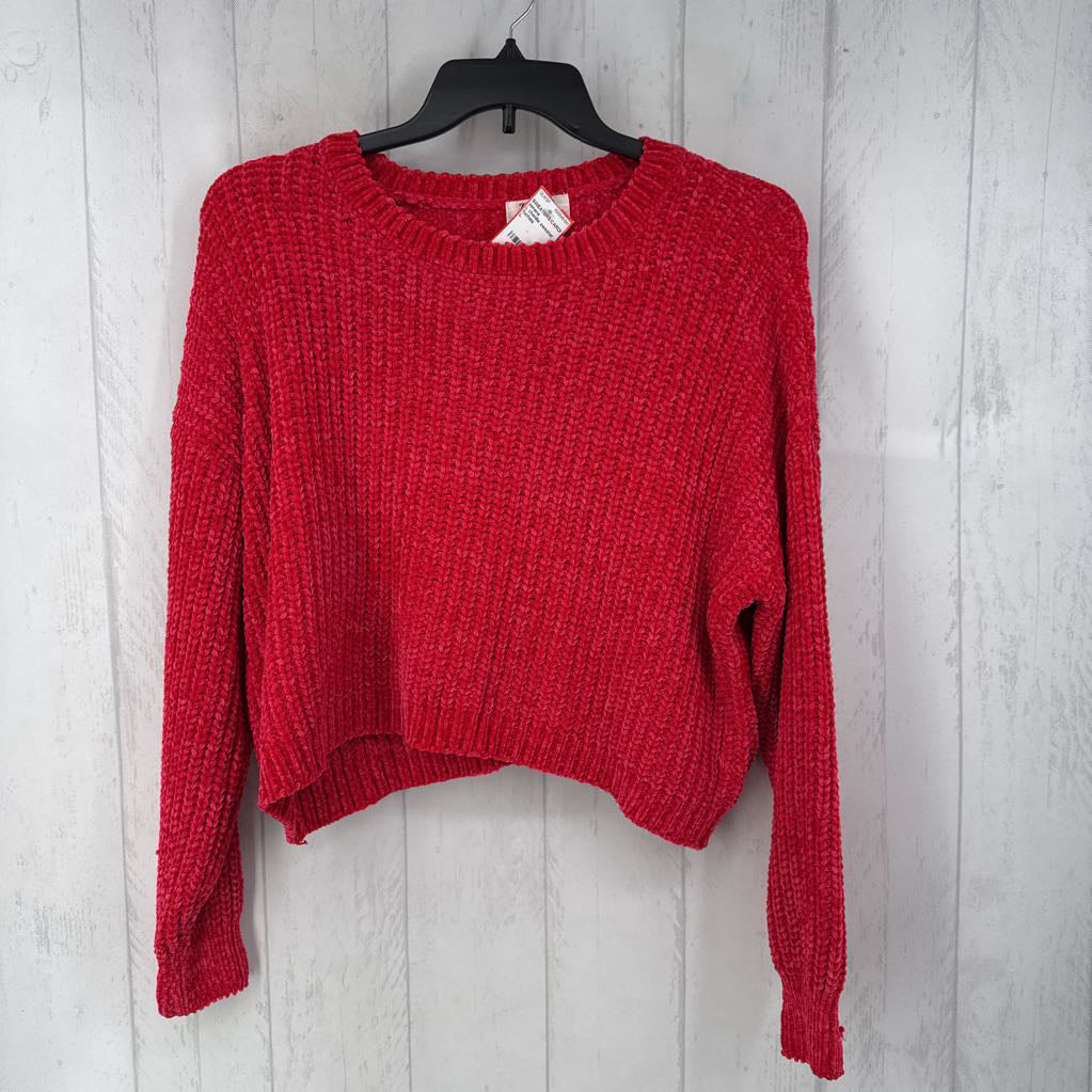 L chenille sweater