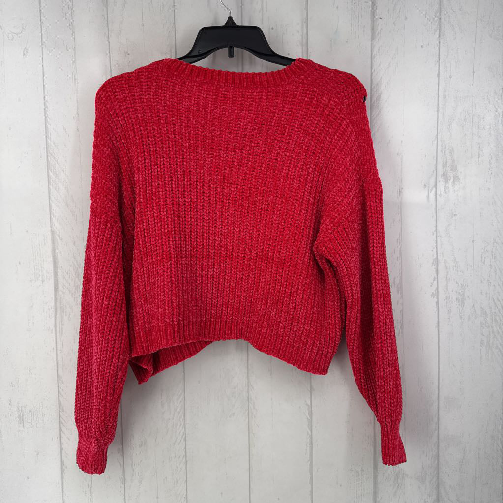L chenille sweater