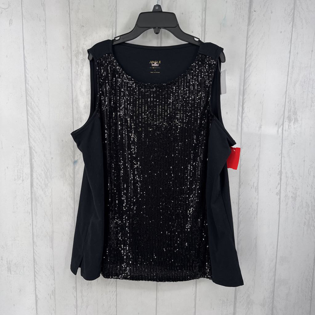 L sequin front cami