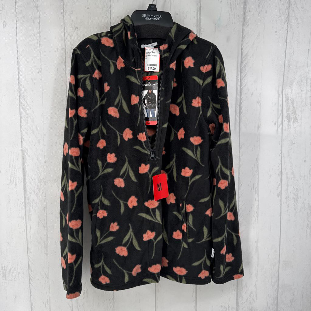 M fleece flo print jacket