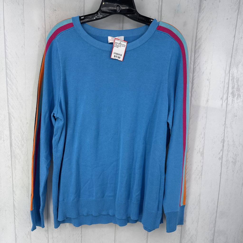 L striped slv sweater