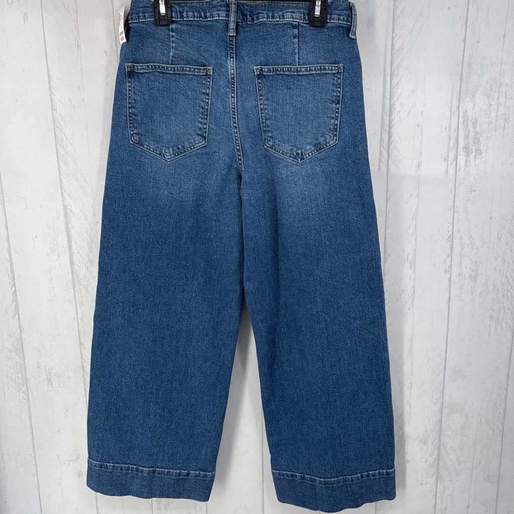 10 hi-rise wide leg crop jean