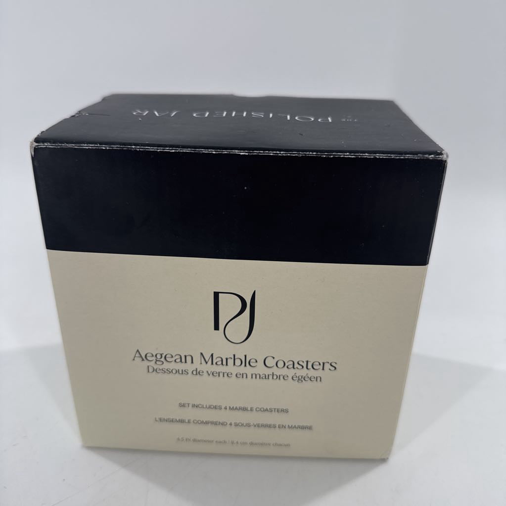 aegean marble coasters